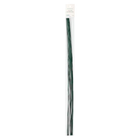Painted Stem Wire, Green, in 18 inch, 16 gauge, 18ga, 20ga, 24ga Painted Stem Wire, Green, in 18 inch, 16 gauge, 18ga, 20ga, 24ga